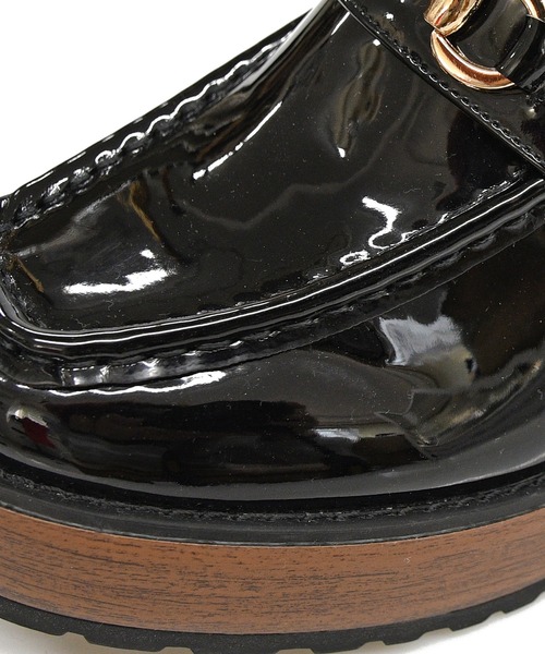 NOFALL(ノーフォール)の「厚底スタック風ビットローファー(ローファー・レディース・ブラック/ブラウン/ブラック系その他・LL/S/M/L)」の12枚目の写真