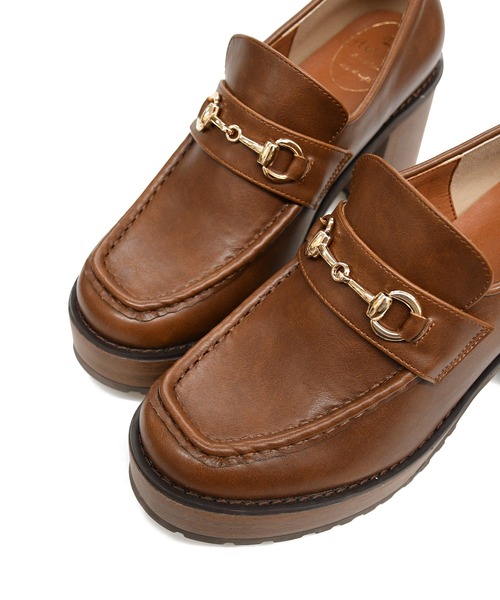 NOFALL(ノーフォール)の「厚底スタック風ビットローファー(ローファー・レディース・ブラック/ブラウン/ブラック系その他・LL/S/M/L)」の19枚目の写真