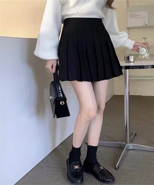 Dream garden（ドリームガーデン）の「プリーツ ミニスカート（スカート・レディース・ブラウン/ブラック/グレー/ネイビー/ホワイト/ボルドー・M/S/XL/2XL/L/3XL/XS）」の11枚目の写真