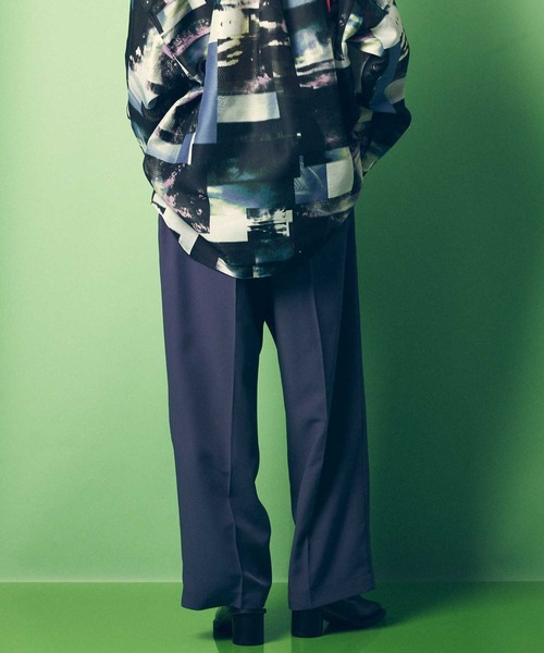 MAISON SPECIAL(メゾンスペシャル)の「《ユニセックスアイテム》シアーピンタックワイドパンツ 【MAISON SPECIAL/メゾンスペシャル】(その他パンツ・メンズ・ブルー/カーキ/チャコールグレー/ブラック・1/0)」の9枚目の写真