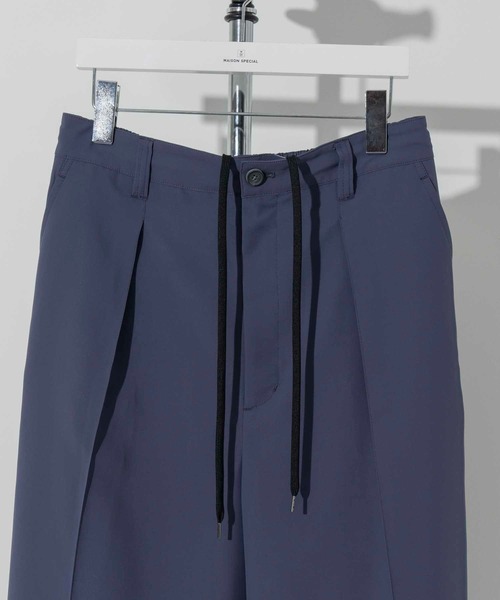 MAISON SPECIAL(メゾンスペシャル)の「《ユニセックスアイテム》シアーピンタックワイドパンツ 【MAISON SPECIAL/メゾンスペシャル】(その他パンツ・メンズ・ブルー/カーキ/チャコールグレー/ブラック・1/0)」の11枚目の写真