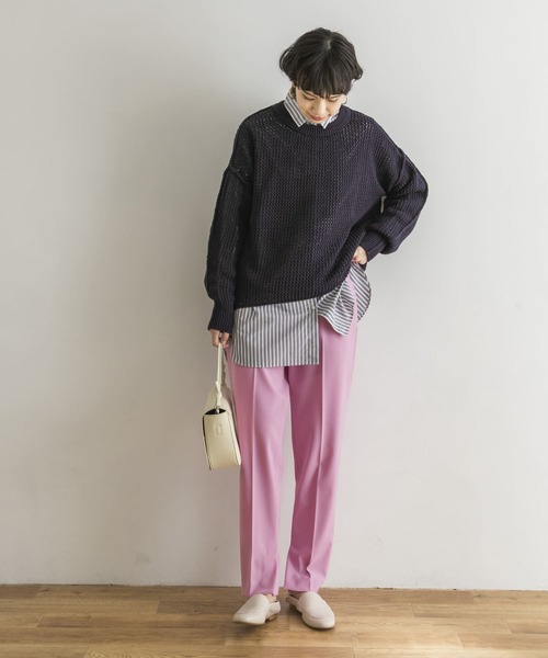 URBAN RESEARCH(アーバンリサーチ)の「ダブルクロステーパードパンツ(その他パンツ・レディース・ブラック/ピンク/グリーン・38/36/34)」の16枚目の写真