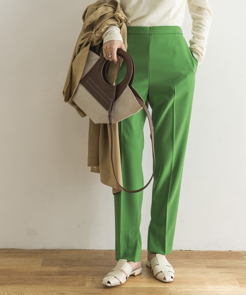 URBAN RESEARCH(アーバンリサーチ)の「ダブルクロステーパードパンツ(その他パンツ・レディース・ブラック/ピンク/グリーン・38/36/34)」の6枚目の写真