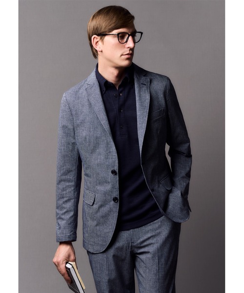 CROWDED CLOSET（クラウデッドクローゼット）の「スラブバーズアイポロシャツ（ポロシャツ・メンズ・ネイビー/ホワイト/グレー・02/03/04）」の4枚目の写真