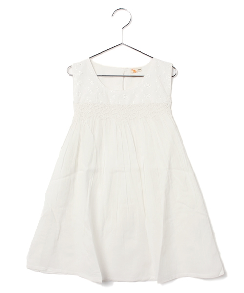 チャイハネ（チャイハネ）の「【チャイハネ】スモーネキッズブラウス130cm（ワンピース・キッズ・グリーン/アイボリー/ブルー/ピンク/ライトピンク/イエロー・FREE）」の2枚目の写真