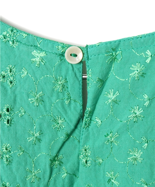 チャイハネ（チャイハネ）の「【チャイハネ】スモーネキッズブラウス130cm（ワンピース・キッズ・グリーン/アイボリー/ブルー/ピンク/ライトピンク/イエロー・FREE）」の13枚目の写真