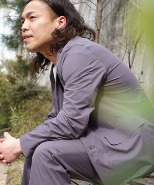 DESCENTE PAUSE（デサントポーズ）の「【デサントPAUSE】パッカブルジャケット / PACKABLE JACKET　軽量　撥水　日本製（テーラードジャケット・メンズ・モスグリーン/グレー/ライトグレー・SMALL/LARGE/X-LARGE/MEDIUM）」の21枚目の写真