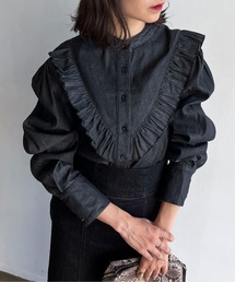 feepur | デニムフリルブラウス(シャツ/ブラウス)