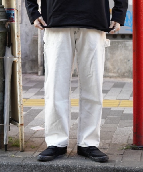 AVIREX（アヴィレックス）の「【直営店限定】ペインターパンツ サークル ロゴ / PAINTER PANTS CIRCLE LOGO / アヴィレックス / AVIREX（その他パンツ・メンズ・ブラック/インディゴブルー/ホワイト・LARGE/SMALL/MEDIUM）」の6枚目の写真