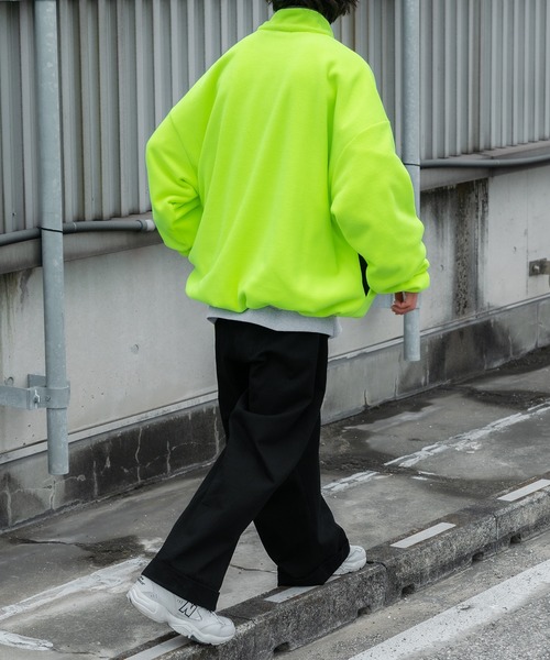 Perushu（ペルーシュ）の「レトロ配色切り替えフリースプルオーバー（その他トップス・メンズ・ライトブルー/ライトグリーン/ライトベージュ/ダークグリーン・MEDIUM/LARGE）」の22枚目の写真