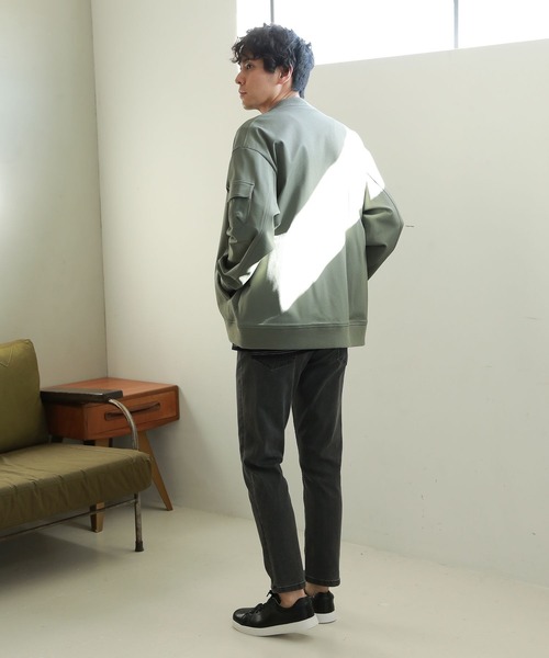 LAKOLE（ラコレ）の「FSS MA-1ブルゾン / 262396（MA-1・メンズ・オリーブ/ブラック/グレー・LARGE/MEDIUM）」の11枚目の写真