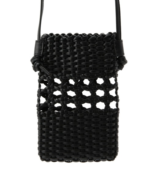 ROPE' PICNIC（ロペピクニック）の「スムースハンドメッシュミニスクエアショルダーバッグ（ショルダーバッグ・レディース・ブラック/オフホワイト/グリーン・FREE）」の8枚目の写真