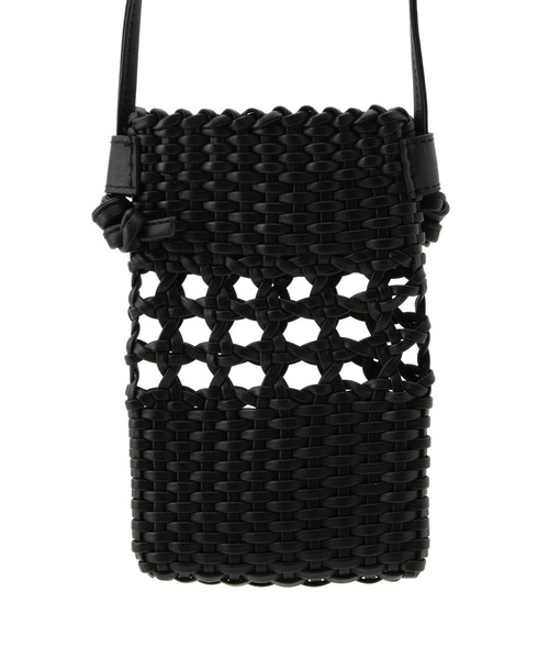 ROPE' PICNIC（ロペピクニック）の「スムースハンドメッシュミニスクエアショルダーバッグ（ショルダーバッグ・レディース・ブラック/オフホワイト/グリーン・FREE）」の10枚目の写真