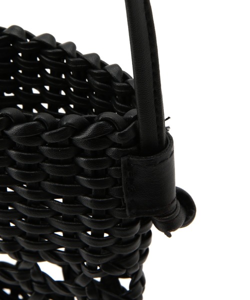 ROPE' PICNIC（ロペピクニック）の「スムースハンドメッシュミニスクエアショルダーバッグ（ショルダーバッグ・レディース・ブラック/オフホワイト/グリーン・FREE）」の13枚目の写真