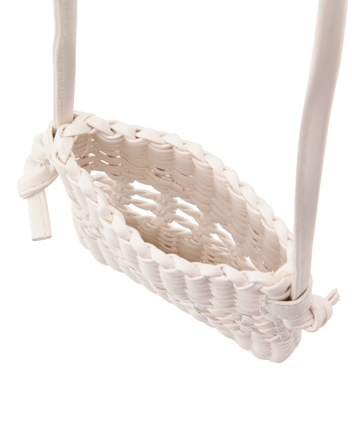 ROPE' PICNIC（ロペピクニック）の「スムースハンドメッシュミニスクエアショルダーバッグ（ショルダーバッグ・レディース・ブラック/オフホワイト/グリーン・FREE）」の16枚目の写真