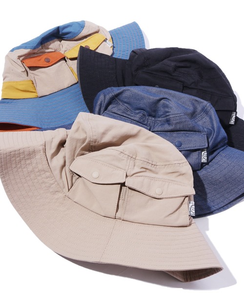 F.O.KIDS(エフオーキッズ)の「F.O.KIDS/エフオーキッズ アウトドアハット バケットハット(ハット・キッズ・ブラック/ベージュ/ネイビー/マルチ・54/56)」の2枚目の写真