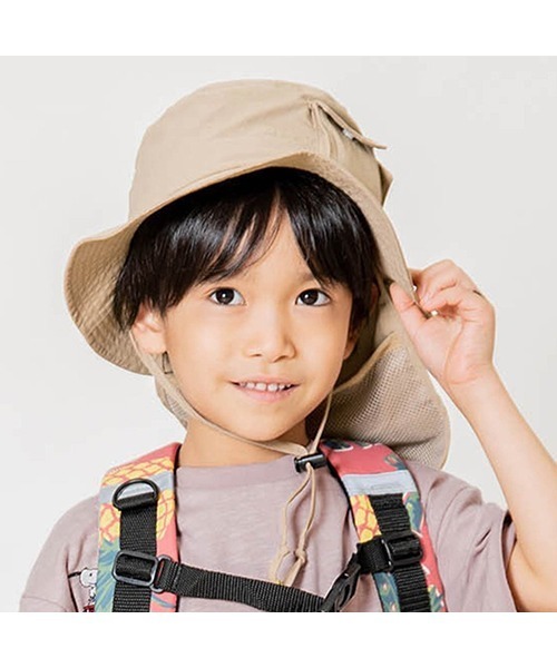 F.O.KIDS(エフオーキッズ)の「F.O.KIDS/エフオーキッズ アウトドアハット バケットハット(ハット・キッズ・ブラック/ベージュ/ネイビー/マルチ・54/56)」の21枚目の写真