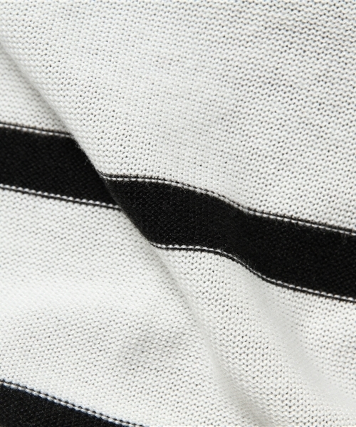 AZUL by moussy（アズールバイマウジー）の「ファイン綿タッチACクルーネック長袖PO（ニット/セーター・レディース・ホワイト系その他/ダークネイビー/ライム/ネイビー・MEDIUM/LARGE/SMALL）」の12枚目の写真