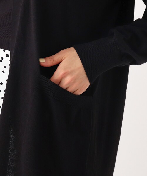 OPAQUE.CLIP（オペークドットクリップ）の「◆ロングカーディガン【エクストラファインオーガニックコットン】（カーディガン/ボレロ・レディース・ブラック/サンドベージュ/オフホワイト/ブラウン系その他・38/42/40）」の9枚目の写真