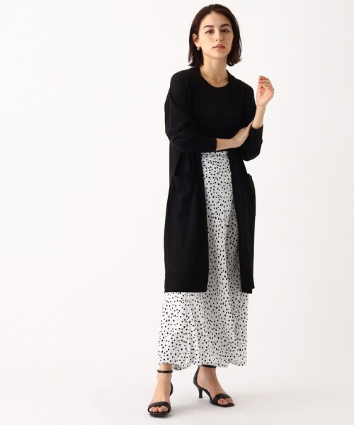 OPAQUE.CLIP（オペークドットクリップ）の「◆ロングカーディガン【エクストラファインオーガニックコットン】（カーディガン/ボレロ・レディース・ブラック/サンドベージュ/オフホワイト/ブラウン系その他・38/42/40）」の18枚目の写真