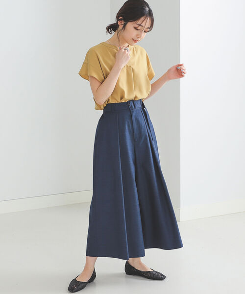 BEAMS HEART（ビームスハート）の「BEAMS HEART / スキッパー 袖フリル プルオーバー（シャツ/ブラウス・レディース・ネイビー/サックスブルー/イエロー/ホワイト系その他・ONE SIZE）」の16枚目の写真