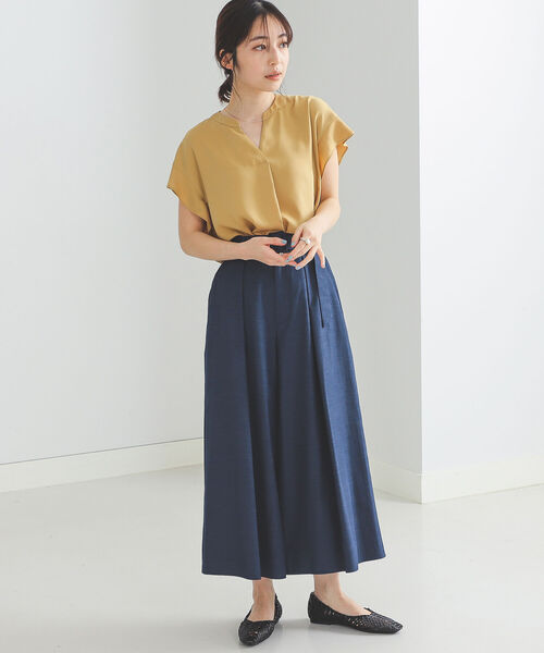 BEAMS HEART（ビームスハート）の「BEAMS HEART / スキッパー 袖フリル プルオーバー（シャツ/ブラウス・レディース・ネイビー/サックスブルー/イエロー/ホワイト系その他・ONE SIZE）」の15枚目の写真