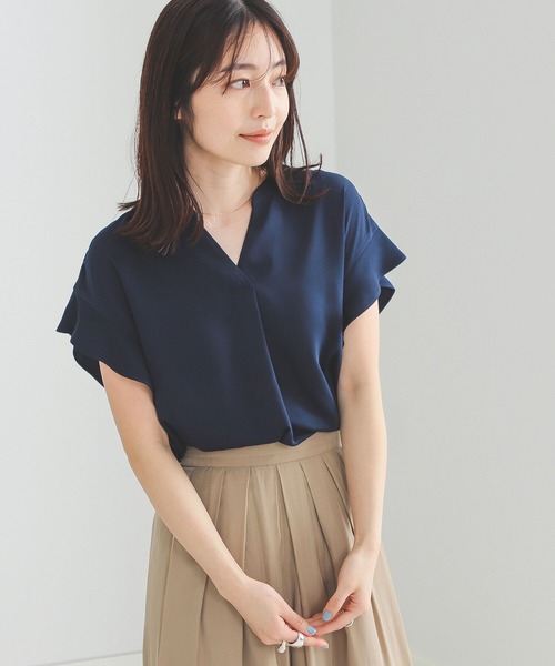 セール Beams Heart スキッパー 袖フリル プルオーバー シャツ ブラウス Beams Heart ビームスハート のファッション通販 Zozotown