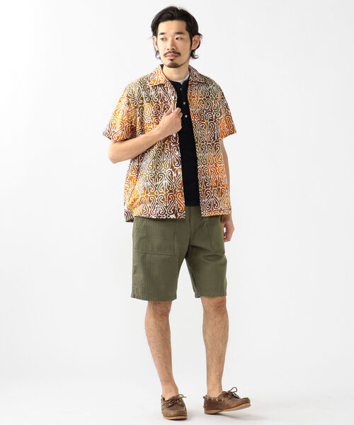 BEAMS PLUS（ビームスプラス）の「BEAMS PLUS / ヘリンボーン ミリタリー ユーティリティ ショーツ（その他パンツ・メンズ・チャコールグレー/オリーブ・S/M/XL/L）」の5枚目の写真