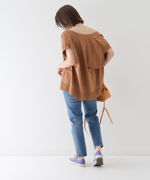 JOURNAL STANDARD relume(ジャーナルスタンダード レリューム)の「カップ付きスパゲティベアトップ(キャミソール・レディース・キャメル/ナチュラル/グリーン/グレー・FREE)」の11枚目の写真