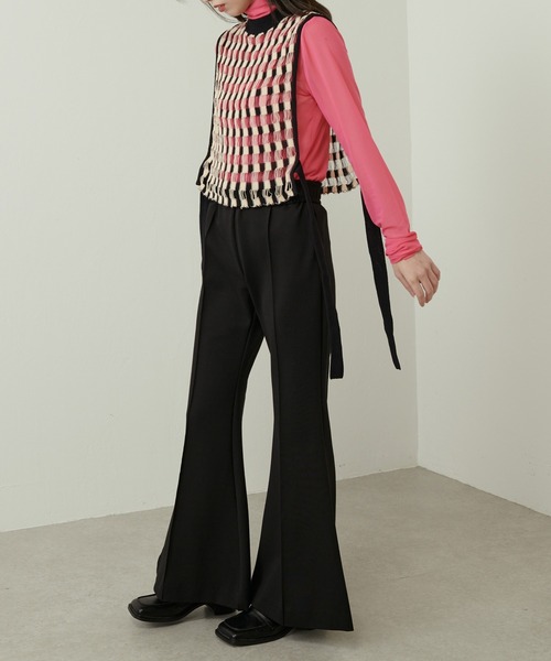 Lui's（ルイス）の「ラッパフレアパンツ（スラックス・レディース・ブラック/ブルー/ピンク・FREE）」の9枚目の写真