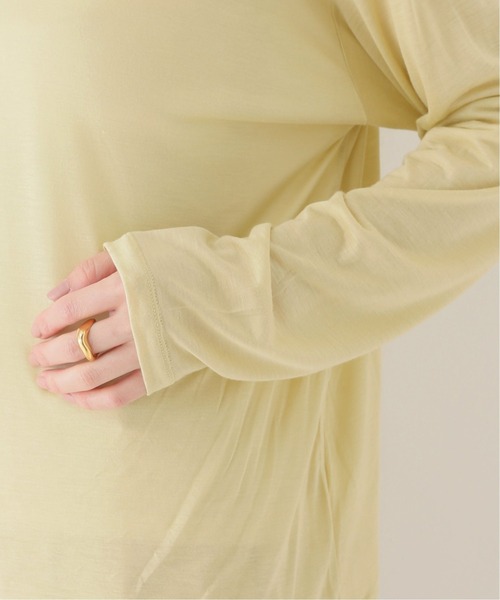 BASERANGE（ベースレンジ）の「【BASERANGE/ベースレンジ】 LOOSE LONG SLEEVE TEE：カットソー（Tシャツ/カットソー・レディース・モスグリーン・X-SMALL）」の10枚目の写真