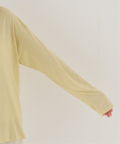 BASERANGE（ベースレンジ）の「【BASERANGE/ベースレンジ】 LOOSE LONG SLEEVE TEE：カットソー（Tシャツ/カットソー・レディース・モスグリーン・X-SMALL）」の9枚目の写真