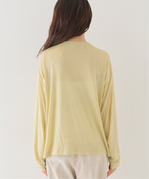 BASERANGE（ベースレンジ）の「【BASERANGE/ベースレンジ】 LOOSE LONG SLEEVE TEE：カットソー（Tシャツ/カットソー・レディース・モスグリーン・X-SMALL）」の6枚目の写真