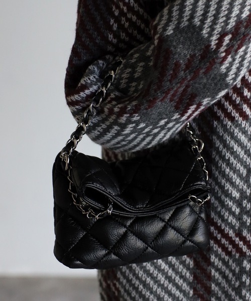 sakishimatokyo（サキシマトーキョー）の「キルティングポシェット（ショルダーバッグ・レディース・ブルー/ブラック/アイボリー・FREE）」の4枚目の写真