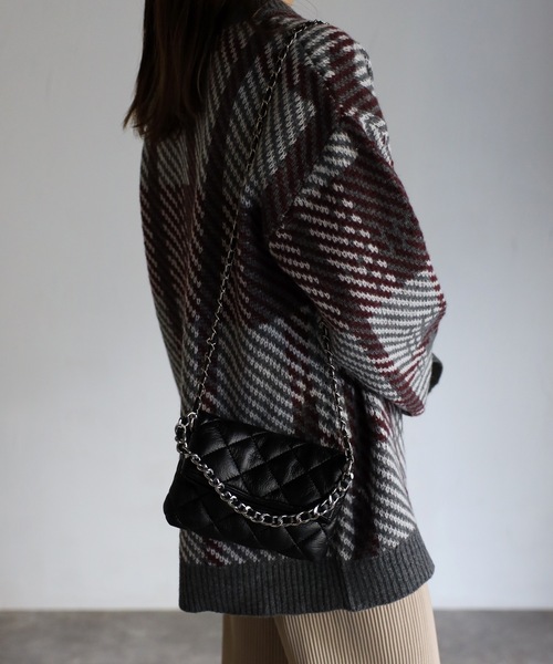 sakishimatokyo（サキシマトーキョー）の「キルティングポシェット（ショルダーバッグ・レディース・ブルー/ブラック/アイボリー・FREE）」の6枚目の写真