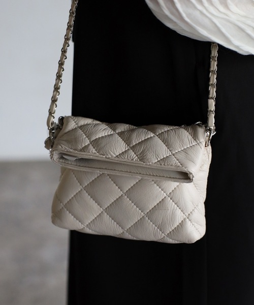 sakishimatokyo（サキシマトーキョー）の「キルティングポシェット（ショルダーバッグ・レディース・ブルー/ブラック/アイボリー・FREE）」の9枚目の写真