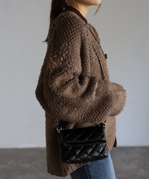 sakishimatokyo（サキシマトーキョー）の「キルティングポシェット（ショルダーバッグ・レディース・ブルー/ブラック/アイボリー・FREE）」の12枚目の写真