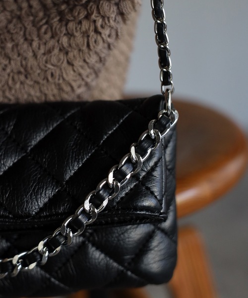 sakishimatokyo（サキシマトーキョー）の「キルティングポシェット（ショルダーバッグ・レディース・ブルー/ブラック/アイボリー・FREE）」の16枚目の写真