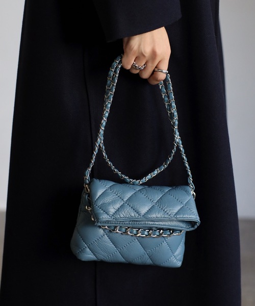 sakishimatokyo（サキシマトーキョー）の「キルティングポシェット（ショルダーバッグ・レディース・ブルー/ブラック/アイボリー・FREE）」の17枚目の写真