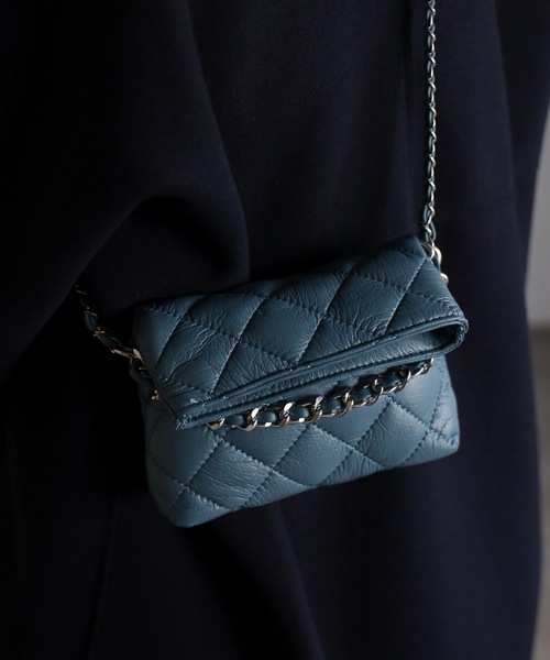 sakishimatokyo（サキシマトーキョー）の「キルティングポシェット（ショルダーバッグ・レディース・ブルー/ブラック/アイボリー・FREE）」の19枚目の写真