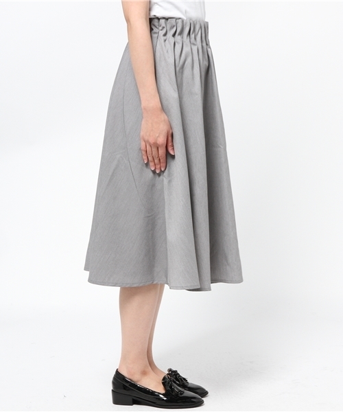 Kastane（カスタネ）の「【Kastane】ミモレWタックスカート（スカート・レディース・ベージュ/グレー/カーキ・FREE）」の9枚目の写真