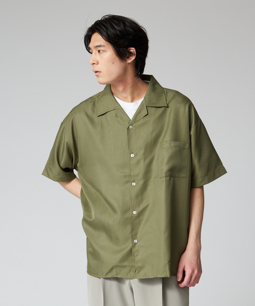 ABAHOUSE(アバハウス)の「スーベニア バック刺繍 オーバーサイズ オープンカラーシャツ(シャツ/ブラウス・メンズ・ブラック/グレー/カーキ・46/48)」の13枚目の写真