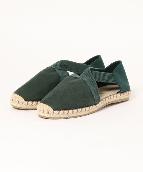 LUGG NAGG(ラグナグ)の「ゴムクロスエスパ(サンダル・レディース・ブラウン/グリーン/ブラック・M/L/S)」の1枚目の写真