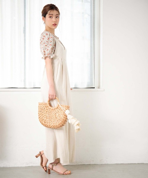 fifth（フィフス）の「アンティークフラワープリントギャザーブラウス（シャツ/ブラウス・レディース・グリーン/アイボリー・M）」の17枚目の写真