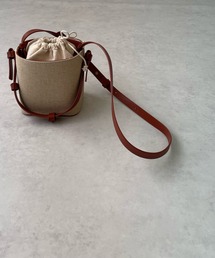 LE MORE | フェイクレザーコンビバケツショルダーバッグ(ショルダーバッグ)