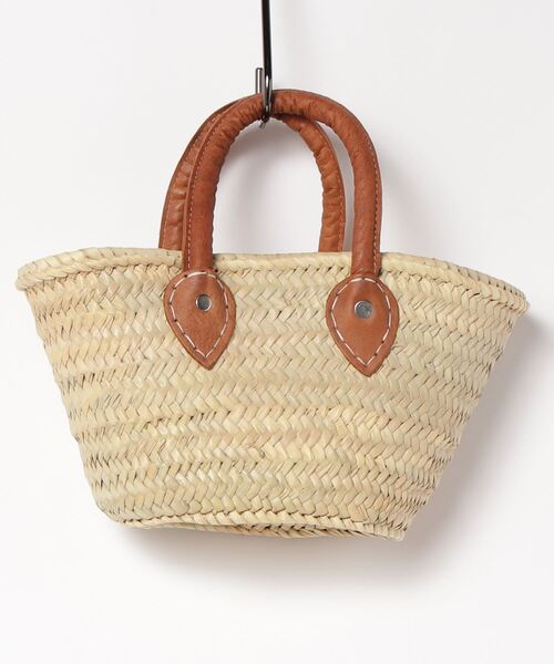 MIDWEST(ミッドウエスト)の「AFRICAN MARKET TAZADOME BASKET LEATHER HANDLE X-SM(ショルダーバッグ・レディース・ベージュ・FREE)」の3枚目の写真