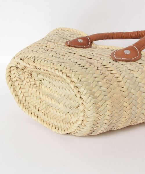 MIDWEST(ミッドウエスト)の「AFRICAN MARKET TAZADOME BASKET LEATHER HANDLE X-SM(ショルダーバッグ・レディース・ベージュ・FREE)」の4枚目の写真