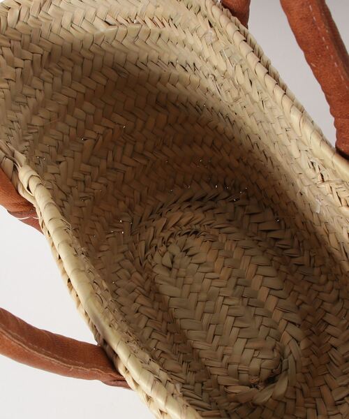 MIDWEST(ミッドウエスト)の「AFRICAN MARKET TAZADOME BASKET LEATHER HANDLE X-SM(ショルダーバッグ・レディース・ベージュ・FREE)」の5枚目の写真