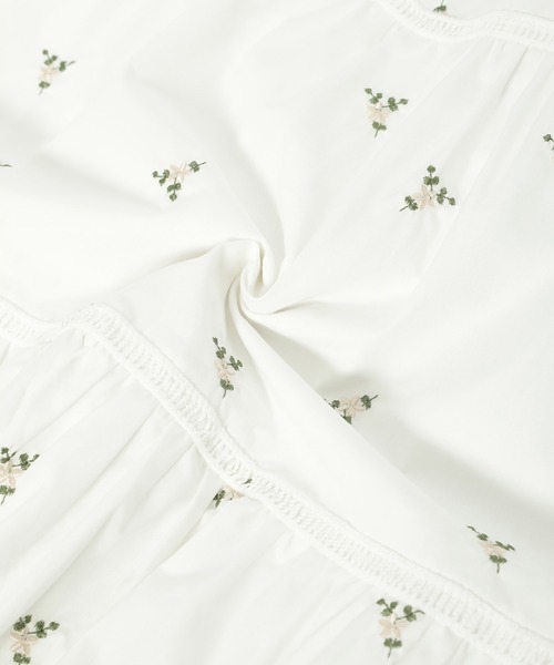 fifth（フィフス）の「刺繍ティアードスカート（スカート・レディース・ホワイト/ブラック・M）」の19枚目の写真