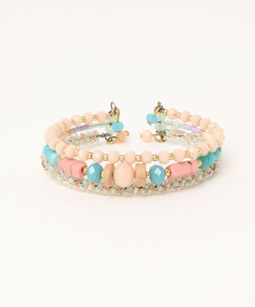 チャイハネ（チャイハネ）の「【チャイハネ】サルマバングル（バングル/リストバンド・レディース・ホワイト/ブラック/パープル/ベージュ系その他・FREE）」の3枚目の写真